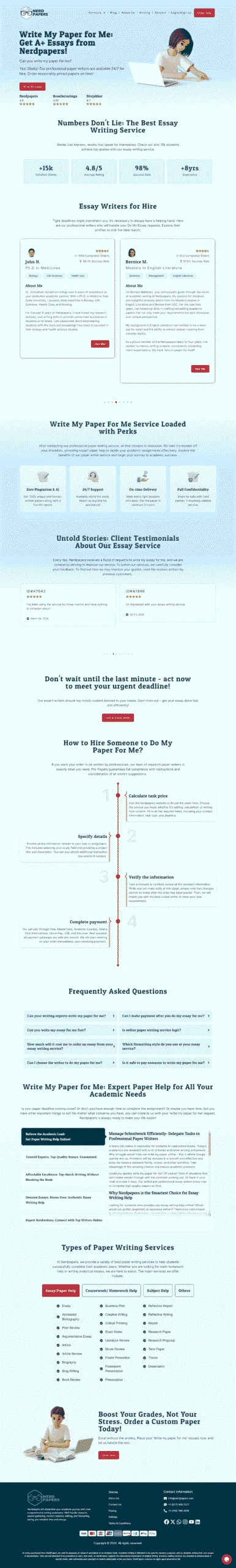 Nerd Papers website designed and developed by RevRise